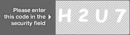 captcha code for visual authentication  letter H number 2 letter U number 7