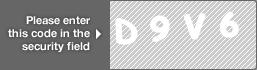 captcha code for visual authentication  letter D number 9 letter V number 6