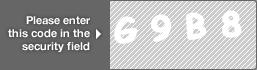 captcha code for visual authentication  letter G number 9 letter B number 8