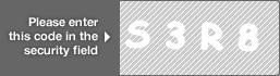 captcha code for visual authentication  letter S number 3 letter R number 8