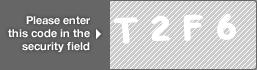 captcha code for visual authentication  letter T number 2 letter F number 6