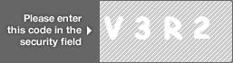 captcha code for visual authentication  letter V number 3 letter R number 2
