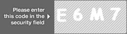 captcha code for visual authentication  letter E number 6 letter M number 7