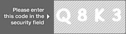captcha code for visual authentication  letter Q number 8 letter K number 3