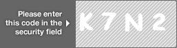 captcha code for visual authentication  letter K number 7 letter N number 2