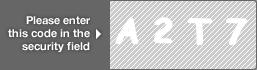 captcha code for visual authentication  letter A number 2 letter T number 7