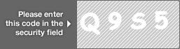 captcha code for visual authentication  letter Q number 9 letter S number 5
