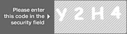 captcha code for visual authentication  letter Y number 2 letter H number 4