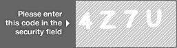 captcha code for visual authentication  number 4 letter Z number 7 letter U