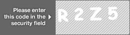 captcha code for visual authentication  letter R number 2 letter Z number 5