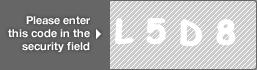 captcha code for visual authentication  letter L number 5 letter D number 8