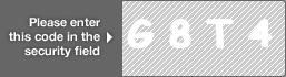 captcha code for visual authentication  letter G number 8 letter T number 4